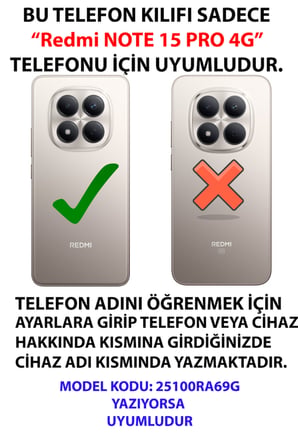 Redmi Note 15 PRO 4G Uyumlu Nazar Boncuğu Güneş ve Hilal Baskılı Silikon Kılıf
