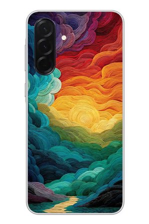 Samsung Galaxy A36 Uyumlu Gün Doğumu ve Batımı Baskılı Silikon Kılıf