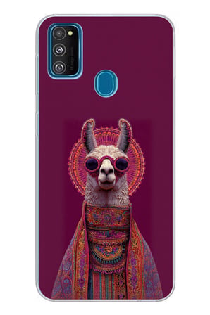 Samsung Galaxy M30S/M21 Uyumlu Kozmik Lama Baskılı Silikon Kılıf