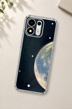 Honor X7e Plus 5G Uyumlu Minimalist Galaksi Yıldızlı Gece Baskılı Silikon Kılıf