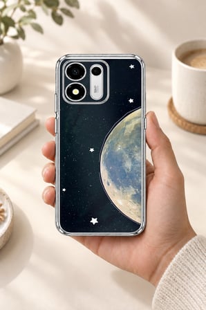 Honor X7e Plus 5G Uyumlu Minimalist Galaksi Yıldızlı Gece Baskılı Silikon Kılıf