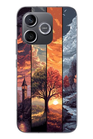 Honor 600 Uyumlu Sonbahar İlkbaharım Baskılı Silikon Kılıf