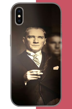 iPhone XS MAX Uyumlu atatürk 4 Baskılı Silikon Kılıf