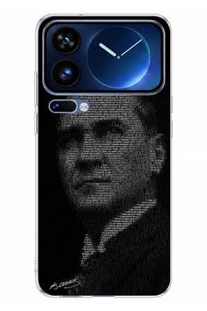 Xiaomi 17 Pro Max Uyumlu Gençliğe Hitabe Yazılı Atatürk Silüeti Baskılı Silikon Kılıf