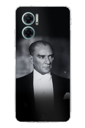 Redmi Note 11E Uyumlu Zarafet ve Asalet: Atatürk Smokinli Baskılı Silikon Kılıf