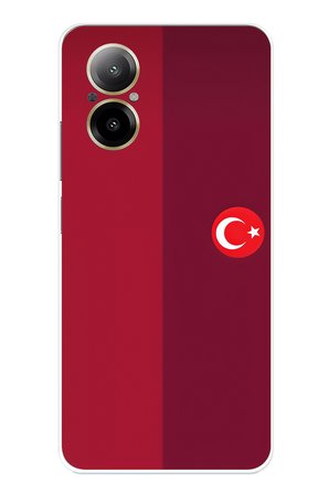 Realme 12 Lite Uyumlu Türk Milli Takım Parçalı Forma Baskılı Silikon Kılıf