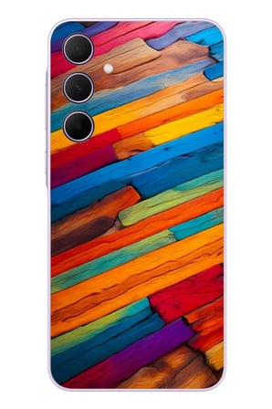 Samsung Galaxy A35 Uyumlu Renk Geçişleri Baskılı Silikon Kılıf