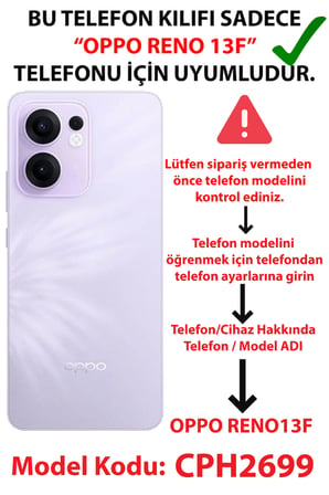 OPPO Reno 13F Uyumlu Türk Sembolü Kurt ve Bayrak Desenli Baskılı Silikon Kılıf