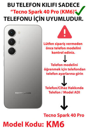 Tecno Spark 40 Pro Uyumlu Mor ve Pembe Papatya Baskılı Silikon Kılıf