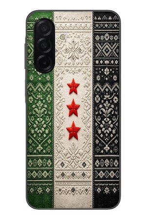 Samsung Galaxy A26 Uyumlu Suriye Bayrağı Dokuma Baskılı Silikon Kılıf