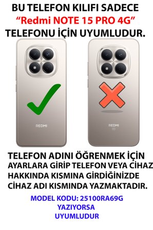 Redmi Note 15 PRO 4G Uyumlu Geleneksel Motifli Beyaz At Baskılı Silikon Kılıf