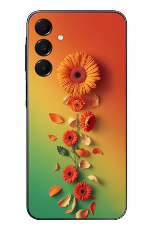 Samsung Galaxy A16 Uyumlu Ayçiçeği Bükleleri Baskılı Silikon Kılıf