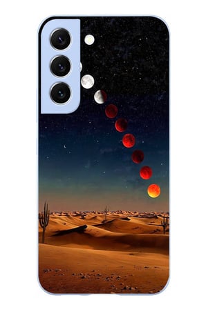 Samsung Galaxy S22 Uyumlu Ayın Geçişi Baskılı Silikon Kılıf
