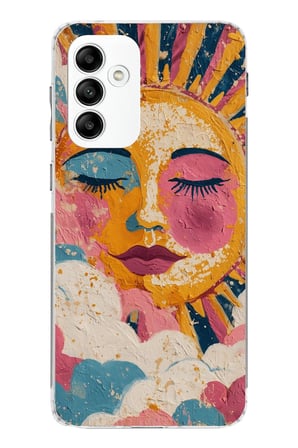 Samsung Galaxy A05s Uyumlu Efsunlu Güneş Baskılı Silikon Kılıf