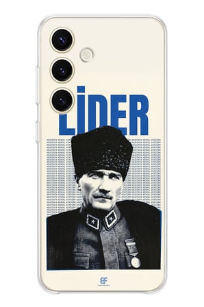 Samsung Galaxy S24 Uyumlu Atatürk Lider Baskılı Silikon Kılıf