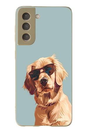 Samsung Galaxy S21 FE Uyumlu Karizmatik Köpek Baskılı Silikon Kılıf