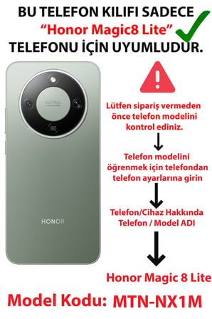 Honor Magic 8 Lite Uyumlu Kurt Ruhu Baskılı Silikon Kılıf
