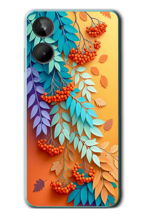Realme 10 4G Uyumlu Pastoral Çicekler Baskılı Silikon Kılıf