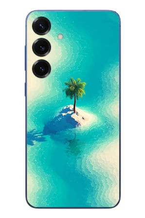 Samsung Galaxy S25 Plus Uyumlu Adada Palmiye Baskılı Silikon Kılıf