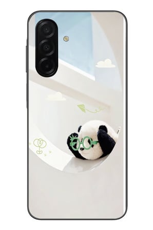Samsung Galaxy A26 Uyumlu Gözlüklü Panda Baskılı Silikon Kılıf