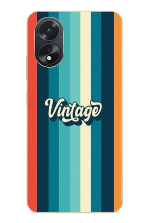 Oppo A38 Uyumlu Vintage Baskılı Silikon Kılıf