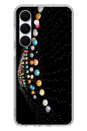 Samsung Galaxy S25 FE Uyumlu Gezegenlerin Dansı Baskılı Silikon Kılıf