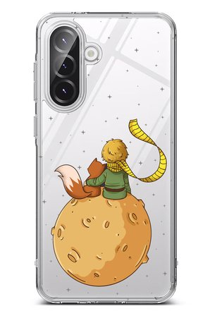 Samsung Galaxy A56 Uyumlu Küçük Prens Gezegen Boa Tasarımlı Baskılı Silikon Kılıf