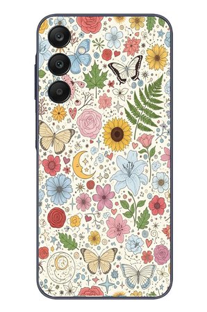 Samsung Galaxy A25 Uyumlu Bitkilerin Ahengi Baskılı Silikon Kılıf
