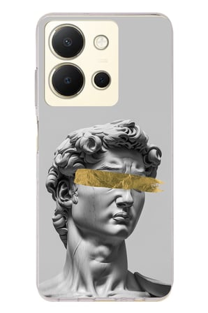 Vivo Y36 Uyumlu Modern Hellenistik Davut Baskılı Silikon Kılıf
