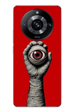 Realme 11 Pro Uyumlu Tek Göz Elde Baskılı Silikon Kılıf