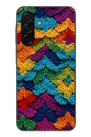 Samsung Galaxy A26 Uyumlu Renkli Örgüler Baskılı Silikon Kılıf