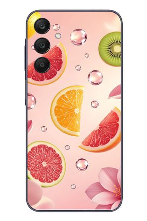 Samsung Galaxy A25 Uyumlu Meyve Dilimleri Baskılı Silikon Kılıf