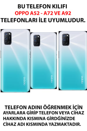 OPPO A52-A72-92 Uyumlu Yeşil Sanatsal Yol Çiçekler Baskılı Silikon Kılıf