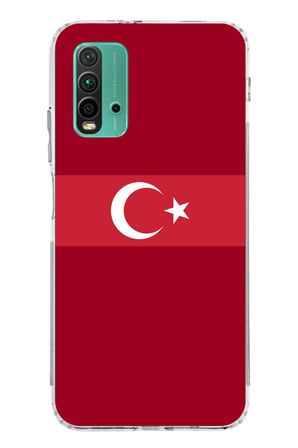Redmi 9T-POCO M3 Uyumlu Türk Milli Takım Kırmızı Forma Baskılı Silikon Kılıf