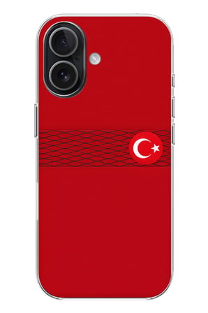 iPhone 17 Uyumlu Türk Milli Takım Izgara Desenli Forma Baskılı Silikon Kılıf