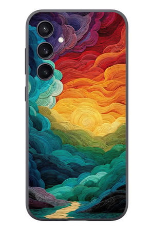 Samsung Galaxy S23 Uyumlu Gün Doğumu ve Batımı Baskılı Silikon Kılıf