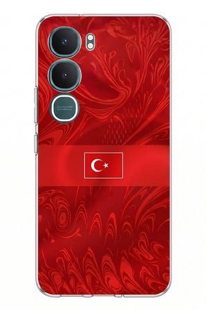 Vivo Y31 5G Uyumlu Türk Milli Takım Desenli Forma Baskılı Silikon Kılıf