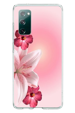 Samsung Galaxy S20 FE Uyumlu Tematik Çiçek Baskılı Silikon Kılıf