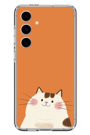 Samsung Galaxy S24 FE Uyumlu Kedi Baskılı Silikon Kılıf