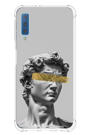 Samsung Galaxy A7 2018 Uyumlu Modern Hellenistik Davut Baskılı Silikon Kılıf