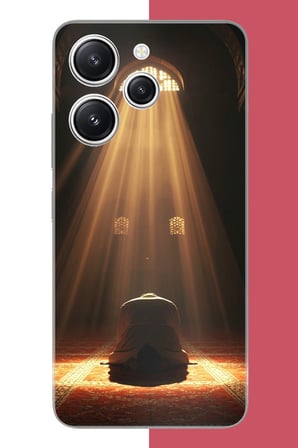 Redmi 12 Uyumlu Huzur Dua Baskılı Silikon Kılıf