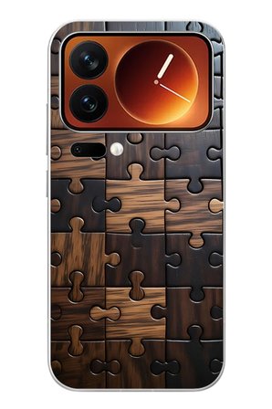 Xiaomi 17 Pro Max Uyumlu Puzzle Baskılı Silikon Kılıf