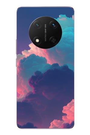 Honor Magic 7 Lite Uyumlu Renkli Doğal Bulutlar Baskılı Silikon Kılıf