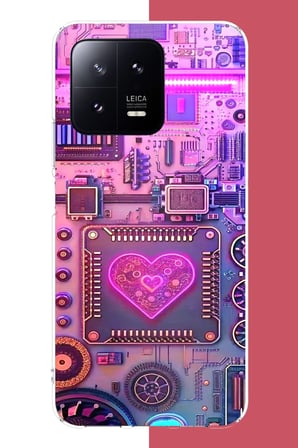 Xiaomi Mi 13 Uyumlu Cyberpunk neon Baskılı Silikon Kılıf