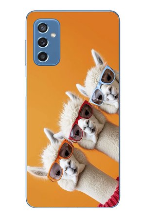 Samsung Galaxy M52 Uyumlu Lamalar Baskılı Silikon Kılıf