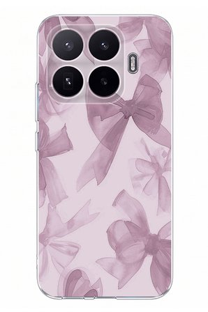Xiaomi 17T Uyumlu Menekşe Tonlu Fiyonk Baskılı Silikon Kılıf