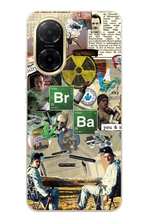 Redmi A5 Uyumlu Breaking Bad Kolaj Baskılı Silikon Kılıf
