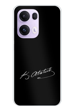 OPPO Reno 13 PRO Uyumlu Atanın İzi İmza Baskılı Silikon Kılıf