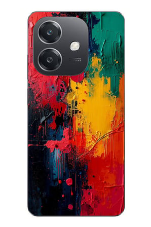 Oppo A3 Uyumlu Renklerin Dansı Baskılı Silikon Kılıf