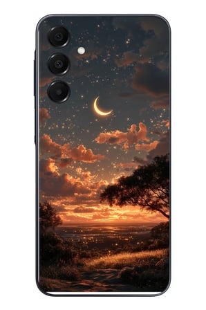 Samsung Galaxy A16 Uyumlu Ay Gecesi Baskılı Silikon Kılıf